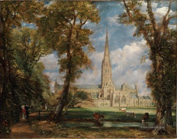 John Constable Werke - Kathedrale von Salisbury John Constable romantische